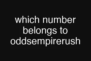 which number belongs to oddsempirerush